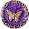 If Nothing Changed There'd Be No Butterflies Reflex Purple Glitter