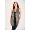 Central Chic Women's Stunning Sequin Evening Scarf - In Silver/Black
