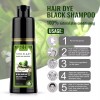 Natural Herbal 250ml Black Hair Color Dye Shampoo Permanent Coloring