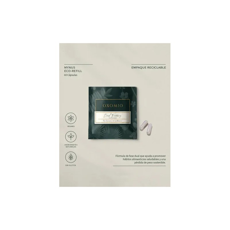 Mynus Refill De Oxomio 60 Cáps. Bloqueador De Carbohidratos Sin
