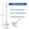 ONiLAB 18900075 PTFE Coated Propeller Stirrer，65mm Stirrer Diameter, 8 mm