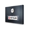 Metzler Doorbell in anthracite, interchangeable name plate, powder-coated in RAL