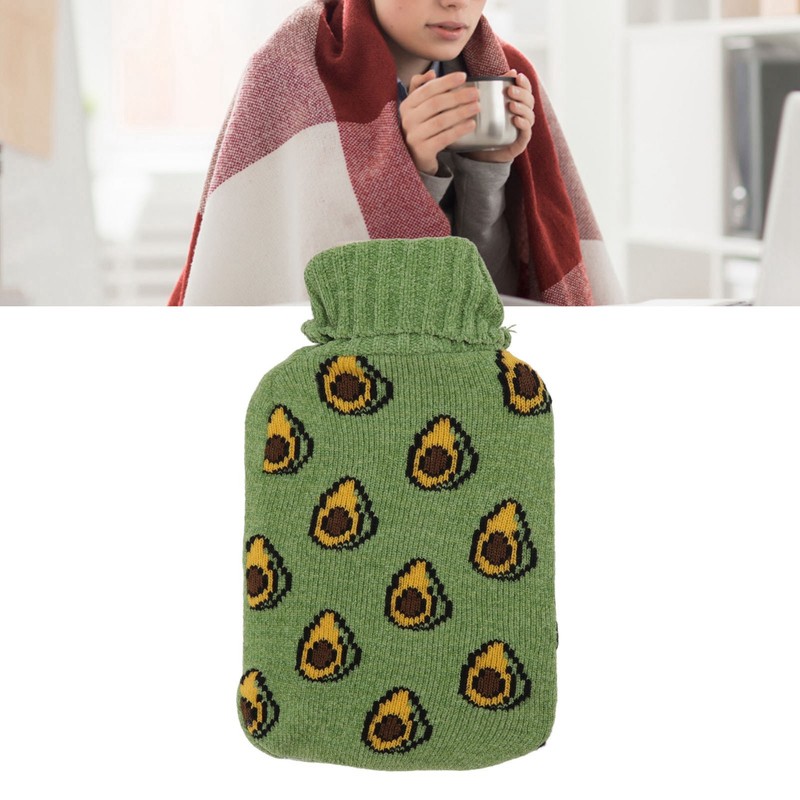 2000ML Hot Water Bottle Hot Water Bag with Soft Knitted