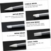 PACKOVE 5pcs Nail Art Sculpture Carving Pen Silicone Head Drawing