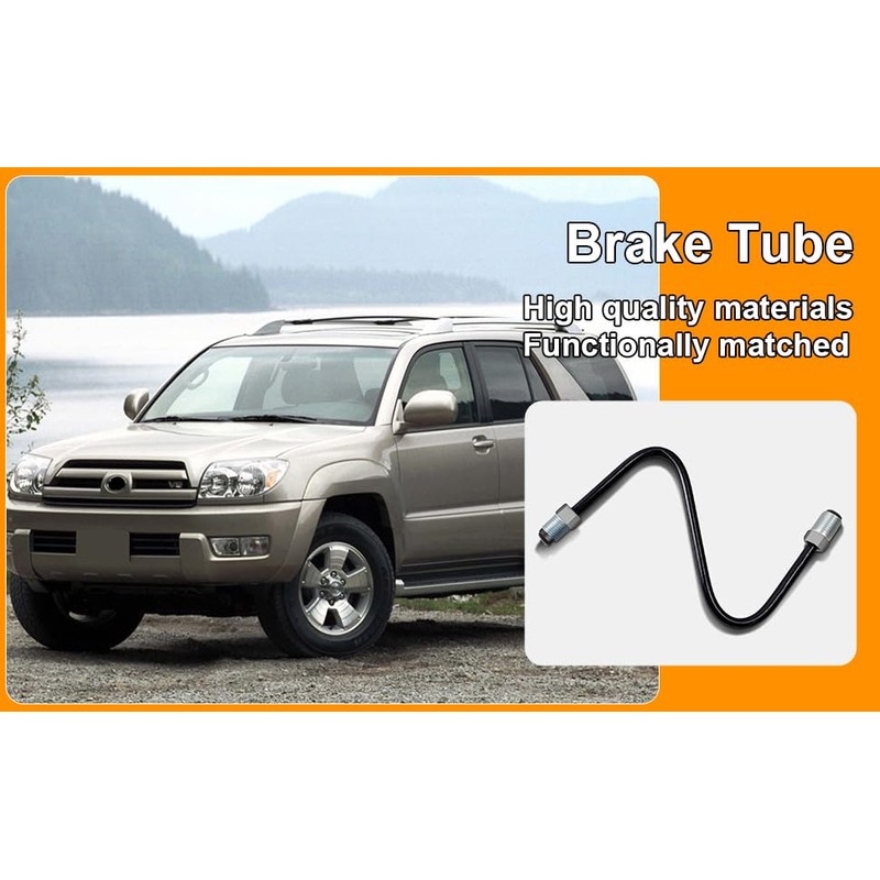 Yojunauto Left Front Brake tube Caliper To Flex Hose No.6