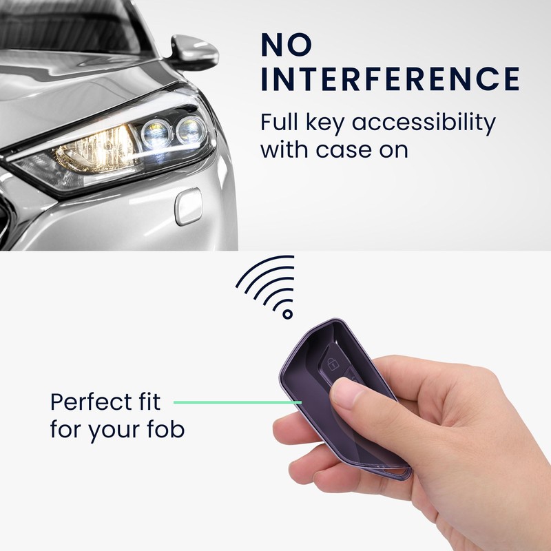 Kwmobile Key Case Compatible With VW Golf 8 3 Button