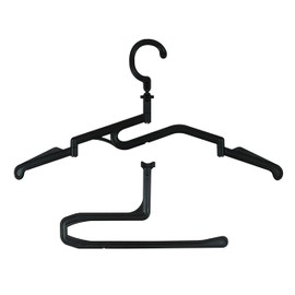 Hanger, Convenient Hanger, Clothes Hanger, Laundry Hanger, Closet Storage, Studio N 5 Seconds Hanger Ver. 2, Set of 3, Black, Regular