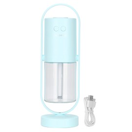 Portable Mini Humidifier 360° Rotating 2 Spray Modes Car Mini Humidifier for Home Office TravelLight Blue