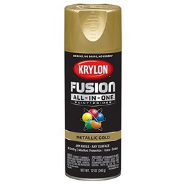 6-Pack of 12 oz Krylon K02770007 Gold Fusion All-In-One Paint & Primer Spray Paint, Metallic