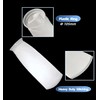 2-Pack 4 Inch Ring Filter Socks, 4"x15" Thick Mesh Felt