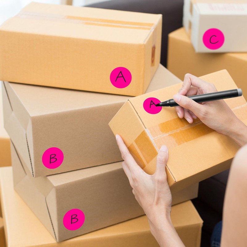 PARLAIM 1000 Pack, Fluorescent Pink Dot Stickers 1 inch Round