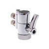 Realgoal Two Way 1/4" Brass Diverter Valve Chrome for Water