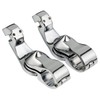 XFMT 1 1/4" 32mm Chrome Short Angled Adjustable Highway Foot