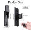 10 X Keku Drop On/Hook On Push in Plinth Fasteners