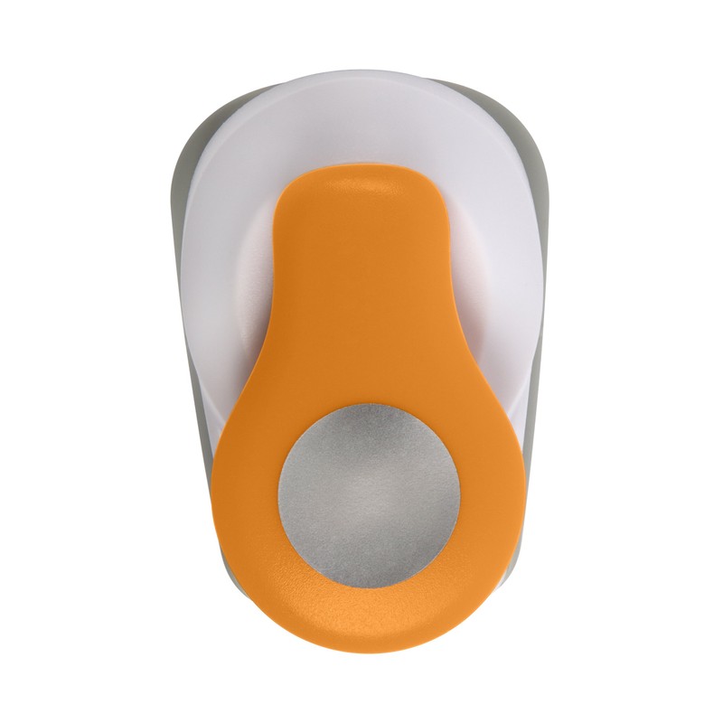 Fiskars Medium Lever Punch, Circle, Plastic, White/Orange
