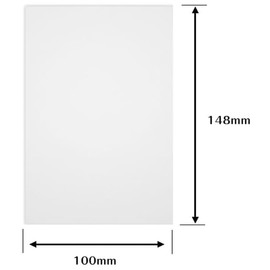 [Set of 2] White Card [3.9 x 5.8 inches (100 x 148 mm)] [Postcard Size] 7.4 oz (210 g/m2) [45 Sheets] Kyowa Paperwork (Set of 2)