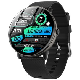 Smart Watch, Call Function, Message Notification, Smart Watch, Circular, Round Shape, AMOLED HD Display, 1.43 Inches, Pedometer, Smart Watch, Bluetooth 5.3, Constant Display, 100+ Exercise Modes,