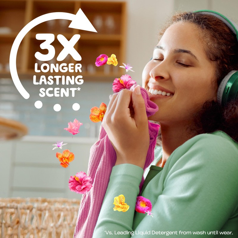 Gain Liquid Fabric Softener (Fabric Conditioner), Happy, 127 fl oz,