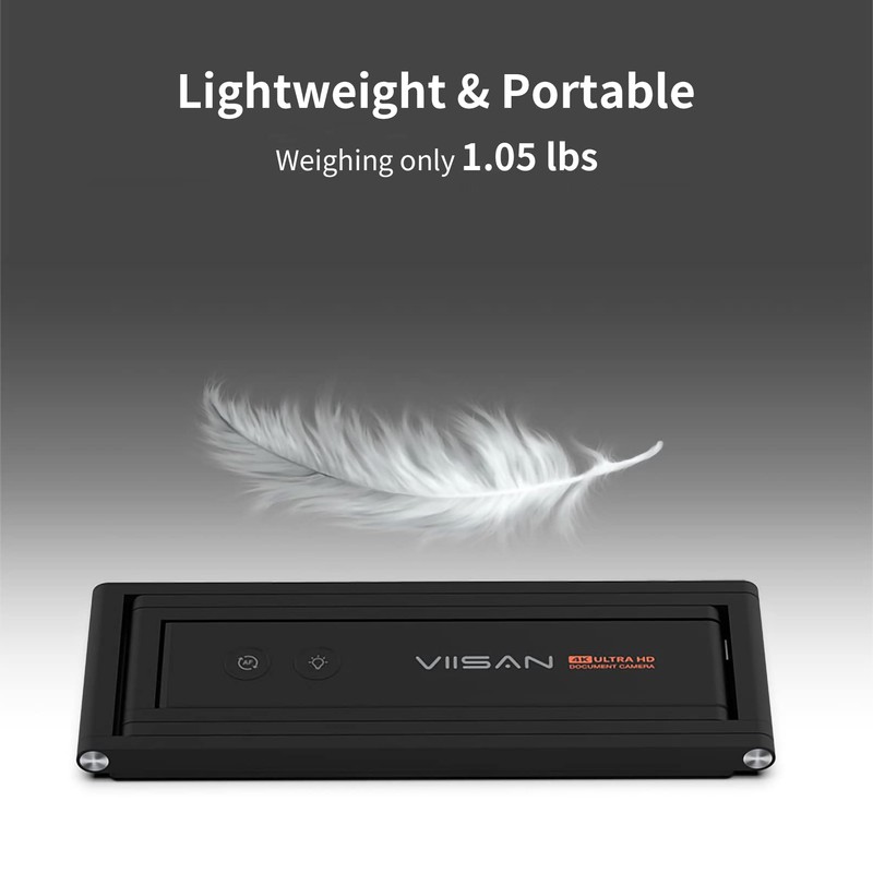 VIISAN P4U 13MP 4K UHD Document Camera & Webcam with