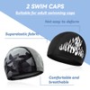 COYUN 2 pcs Elastische Badekappen für Erwachsene, Unisex Badehaube, Klassische