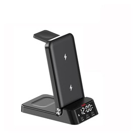Cargador inalámbrico, Soporte de cargador inalámbrico, 100W 4 en 1, soporte de cargador inalámbrico plegable for teléfono, reloj, estación de carga...