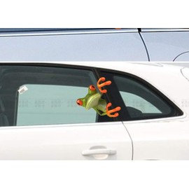 ALLICERE Funny Frog Car Decal Sticker for Cars,Trucks,Motorcycle,Laptop Window Wall Windows,Walls(PaPa Frog)