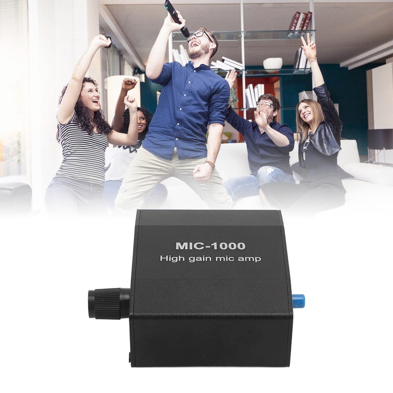 Microphone Amplifier, High Gain Microphone Audio Amplifier, 1000X Gain, Accessory