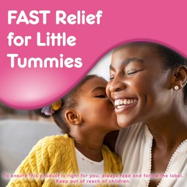 Pepto Bismol Kids' Chewable Tablets – Bubblegum Flavor for Heartburn, Acid Indigestion, Sour Stomach & Upset Stomach, 24 Tablets