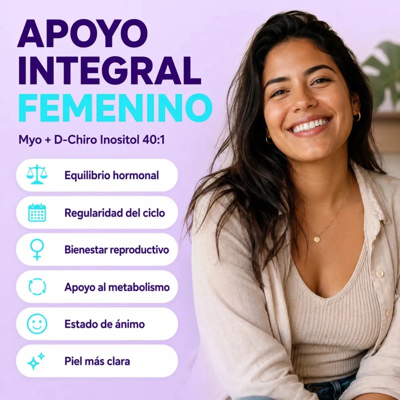 Inositol Myo Chiro Ácido Fólico Suplemento Vegano Equilibrio Hormonal Ciclo