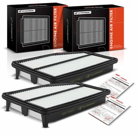A-Premium - Filtro de aire de motor de 2 piezas compatible con Honda CR-V CRV 2015 2016, L4 2.4L, reemplazo# 172205LAA00