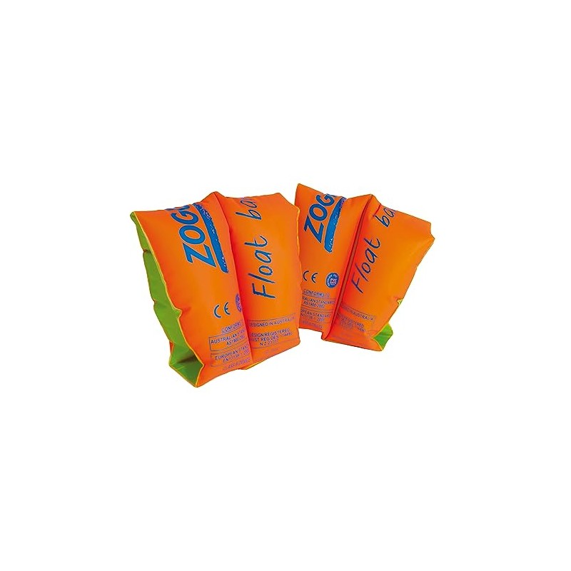 Zoggs Swimming Aid Children's Float Arm Bands - Orange, 6-12