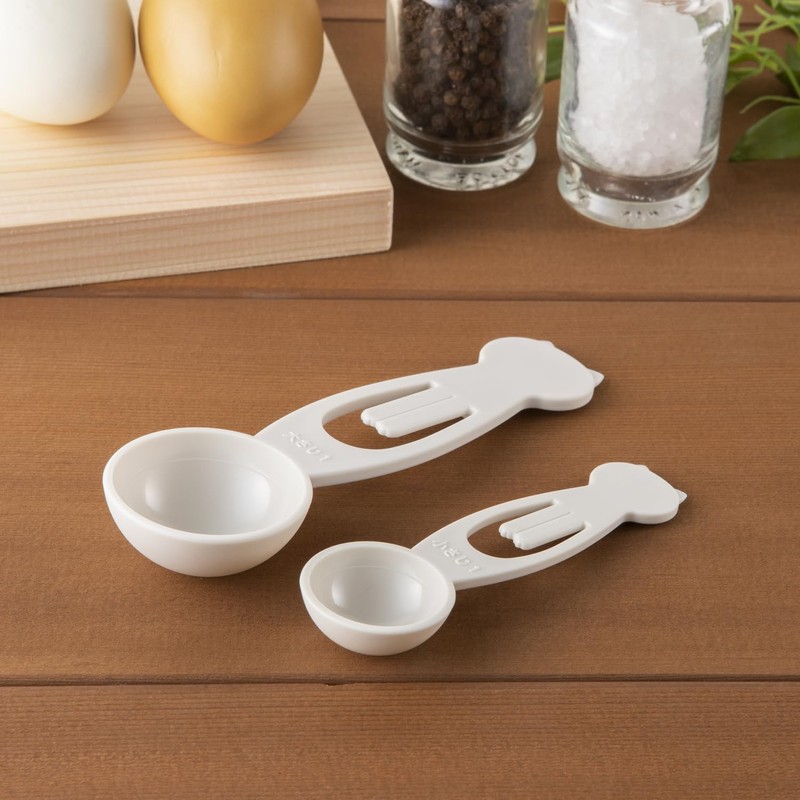 Kai Corporation DH2738 Cat Measuring Spoon, Tablespoon, Teaspoon, Set of