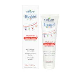 Salcura Natural Skin Therapy, Bioskin Junior Outbreak Rescue Cream, Packed With Natural Ingredients, Soothes Irritation, Nourish & Sooth Dryness & Flakiness, Supports The Skin Back To Health 50ml