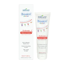 Salcura Natural Skin Therapy, Bioskin Junior Outbreak Rescue Cream, Packed With Natural Ingredients, Soothes Irritation, Nourish & Sooth Dryness & Flakiness, Supports The Skin Back To Health 50ml