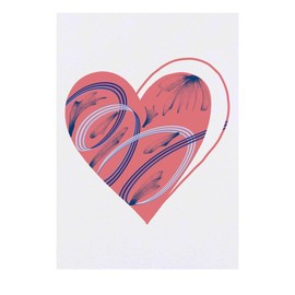 Azeeda 'Asymmetrisches Herzdesign' Temporäres Tattoo - Hautfreundlicher & Ungiftiger Abziehbild · Wasserfest (TO00082137)