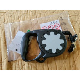 IKEA LURVIG LEASH Quality Retractable Dog Leash Black 55 lb Limit FREE SHIPPING