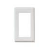 Levven 1-Gang Snap-On Screwless Wall Plate, White