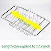Dish Drying Rack Expandable Dishes Drainer Over The Sink Adjustable