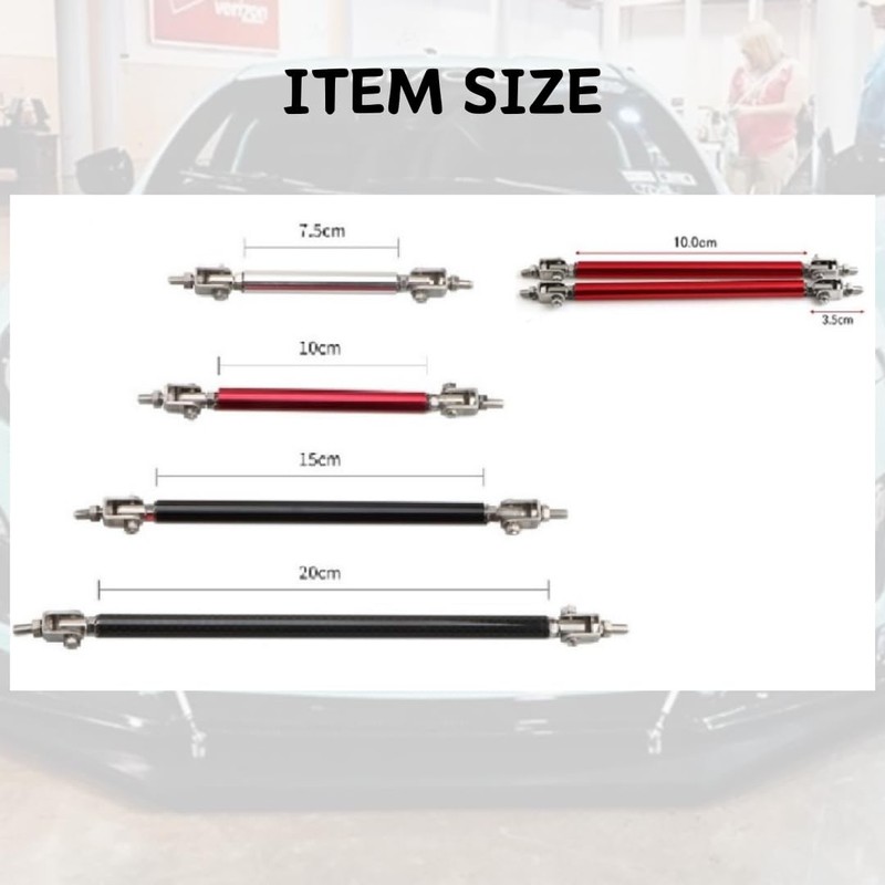 [RedRay] Lip Spoiler Connection Rod, Set of 2 (75, Silver)