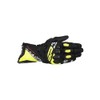 Alpinestars SP-3 Black Yellow Fluo White Leather Motorcycle Gloves, 3XL