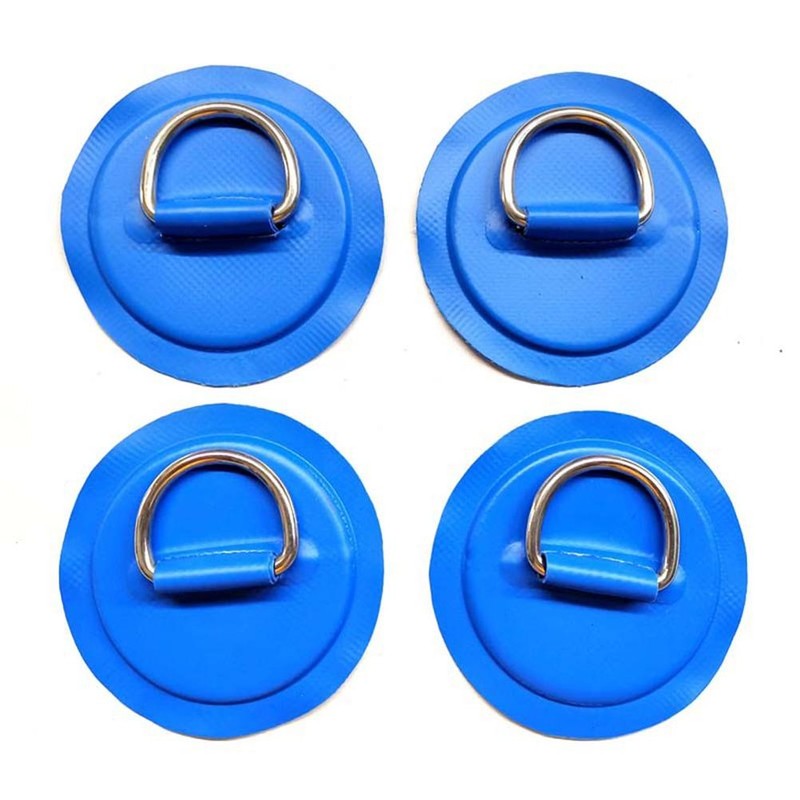 6 Pieces D Rings Patch for PVC Inflatable Boat Canoe