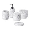Motifeur Bathroom Accessories Set, 5-Piece Ceramic Bath Accessory Complete Set