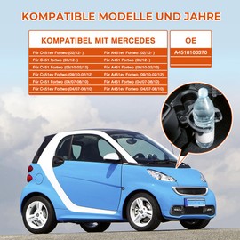 GEARMONSTER Cup Holder, Centre Console Cup Holder, Bottle Holder for Benz Smart Fortwo W451 A4518100370 Car Drink Holder Expander, Black