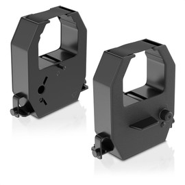 2 Pack Time Clock Durabile Black Ribbon for Amano PIX-10/15/20/21/25/28/35/55/75/95/200/3000/4000, TCX-11/21/22/35/45/85/88/90 – Broad Compatibility, Quick Install, & Reliable Performance