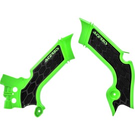 Acerbis X-Grip Frame Guard (Green/Black) for 19-20 Kawasaki KX450