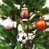 PEPPERLONELY Baseball Shatterproof Sports Ball Ornaments/Decorations, Set of 6PC, 65mm