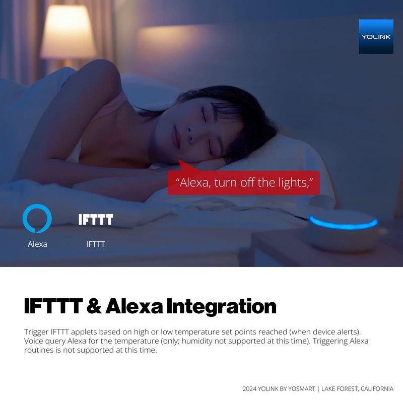 YoLink Indoor Hygrometer Thermometer, 2-Year Data Storage Export, Data loger,