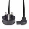 LINDY 0.5 m UK 3 Pin Plug to Right Angled