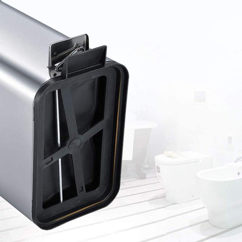 HOMION PEDAL BIN BATHROOM 5L SLIM RECTANGULAR REMOVABLE BUCKET WASTE