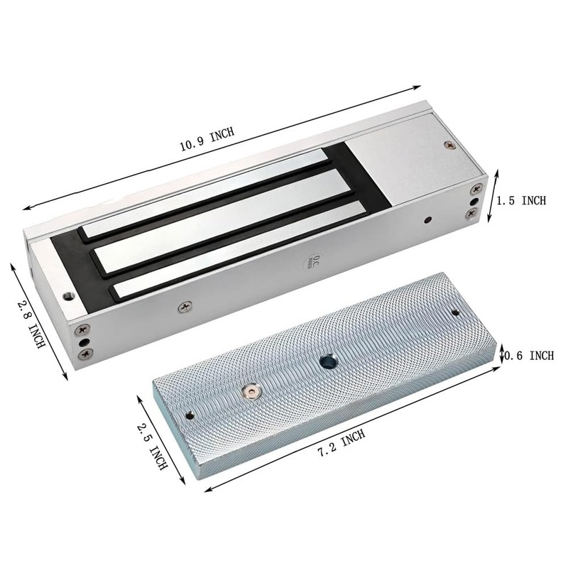 Mag Lock 500KG/1200LBS of Magnetic Holdings Force Electromagnetic Commercial Lock